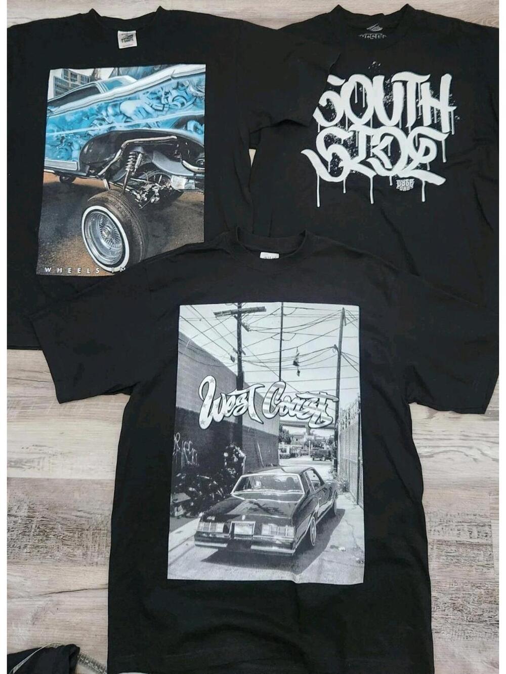 Mens Low Rider Shirts Extra Large Mechanic South Side Grunge West Coast Lot